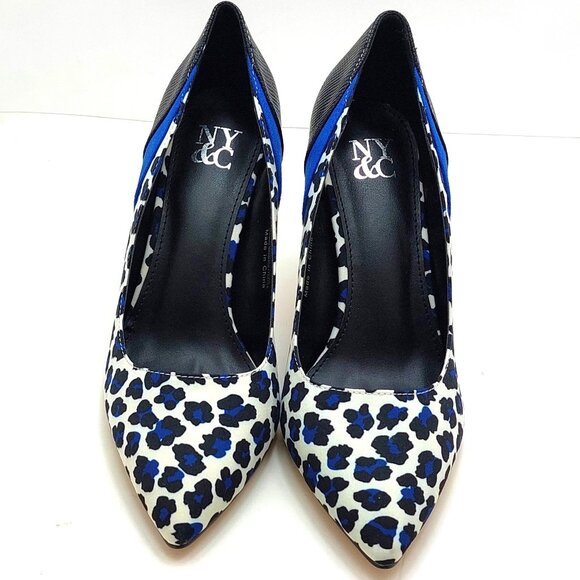 New York & Co Womens Madison Pointed Toe Block Heel Pumps  -  Size 8 Medium - Picture 3 of 12